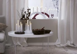 HILMA Ljusstake Batteri 24,5cm LED Vit