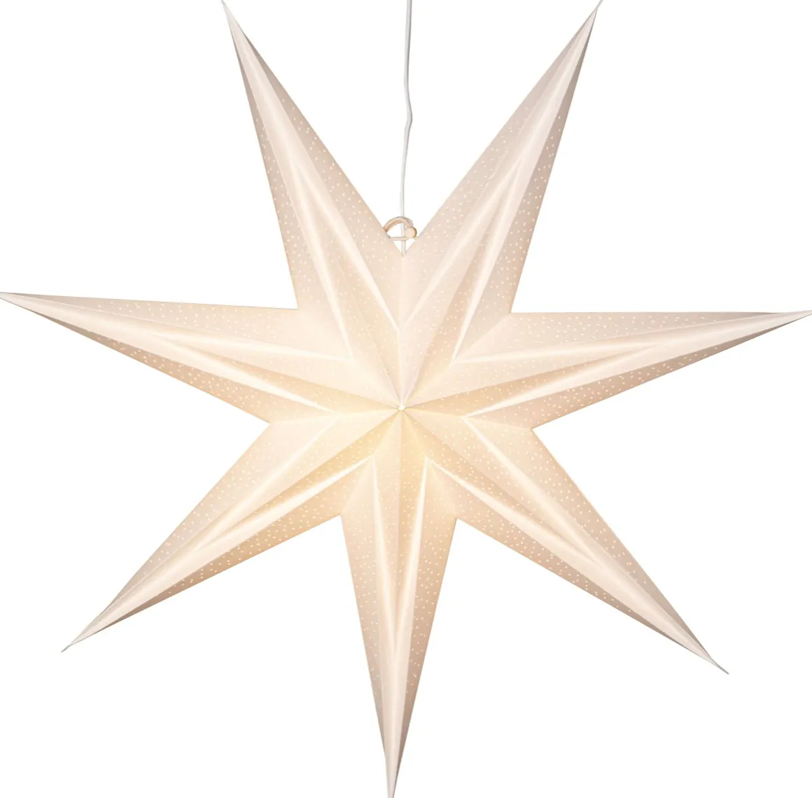 HOLLY Pappersstjärna 60cm Vit