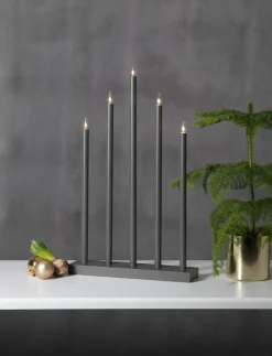 HOLY Ljusstake 64cm Grå
