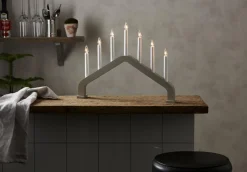 HOUSE Ljusstake 37cm Beige