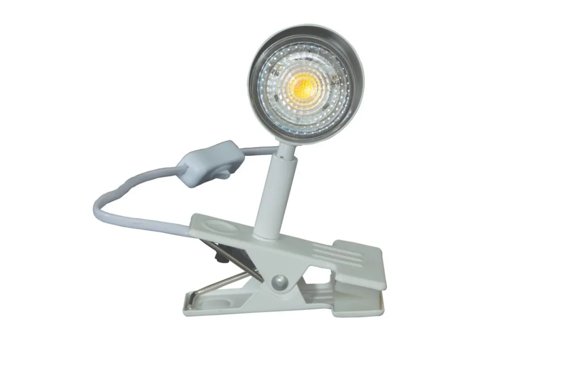 Hugin Klämlampa 15,5cm Vit