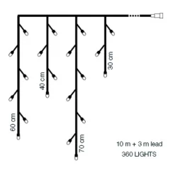 ICE Ljusgardin 10m 12V IP44