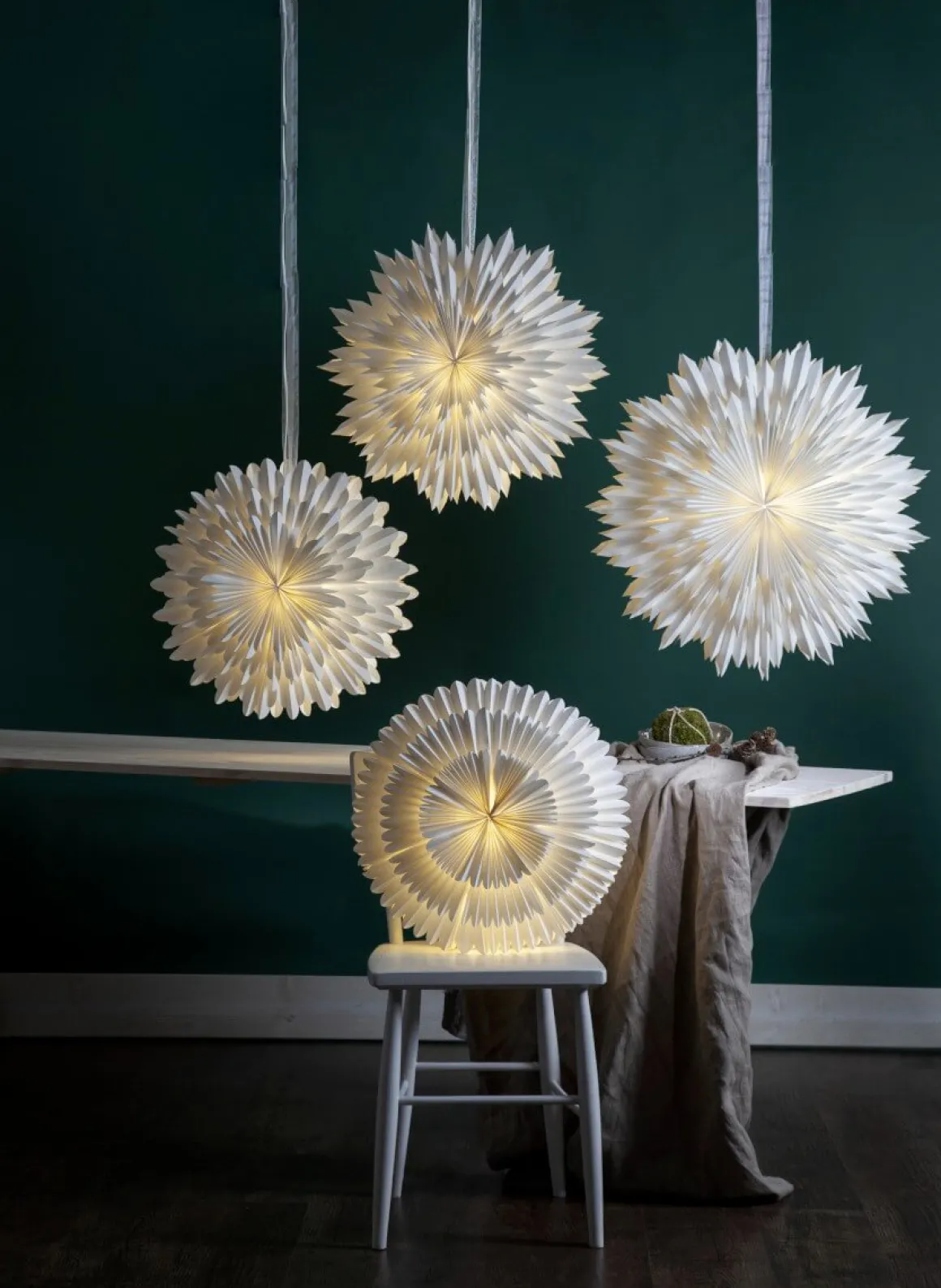 ICE Pappersstjärna 50cm Vit