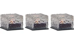 ICECUBE 3-Pack Solcellsljus 5,5cm Transparent IP44