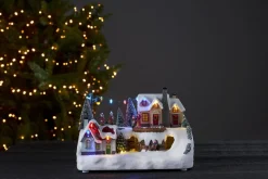 ICEVILLE Panorama Stugby 16LED 29cm Flerfärgad