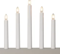 INEZ Ljusstake 24cm Vit/Beige