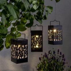 IZOLA MINI Solcellsdekoration 11cm Svart