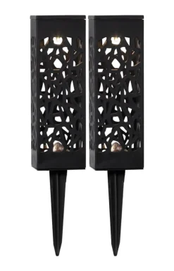 IZOLA Solcellsdekoration 18cm Svart IP44