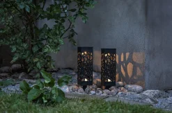 IZOLA Solcellsdekoration 18cm Svart IP44