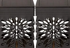 IZOLA Solcells-vägglykta 2-Pack 10cm Svart