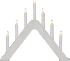 JARVE Ljusstake 7L 41cm Vitlacerad