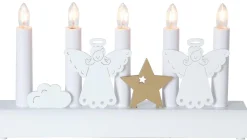 Julia Ljusstake Änglar Vit