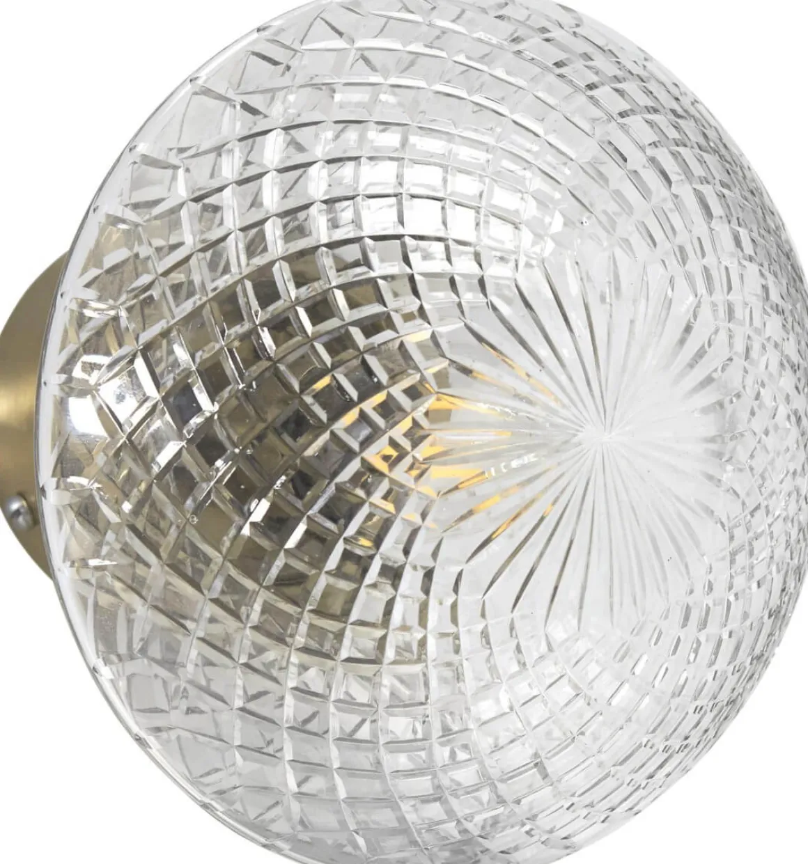 JULIETTE Vägglampa 16cm Klar/Mässing