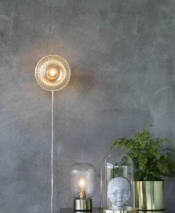 JULIETTE Vägglampa 16cm Klar/Mässing