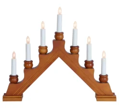 KARIN Träljusstake 42cm Ekmålad