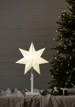 KARO Stjärna på fot 52cm Vit
