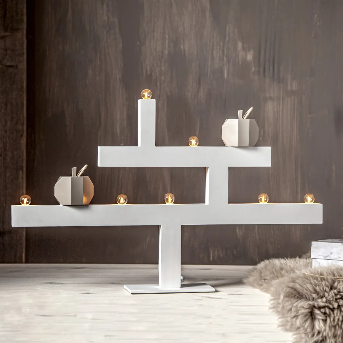 KIVIK Ljusstake 7L 62cm Vit