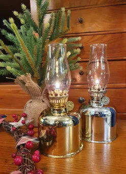 Klassisk Fotogenlampa 19cm Silver