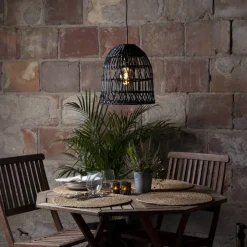 KNUTE Lampskärm 33cm Svart IP44