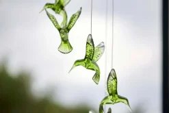 KOLIBRI Solcellsdekoration 70cm Grön