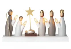 KRUBBA Träljusstake 33cm Flerfärgad