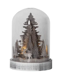 KUPOL Lykta 12,5cm LED Brun