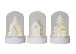 Kupol Lykta 3-pack 8,5cm Vit