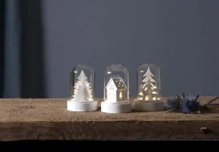 Kupol Lykta 3-pack 8,5cm Vit