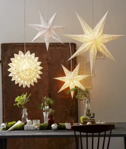 LACE Lös Pappersstjärna 45cm Vit