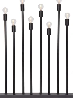 LADDA USB Ljusstake 40cm Svart