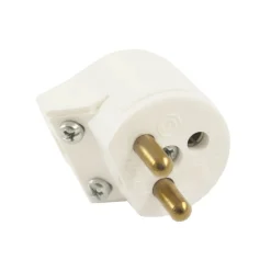 LAMPPROPP för sladd, jordad 2-pol Vit