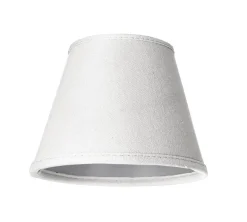 LAMPSKÄRM Linne Klotfäste Vit 14cm