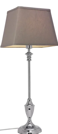 LAMPSKÄRM Linne Ringfäste 16/23,5cm Grå