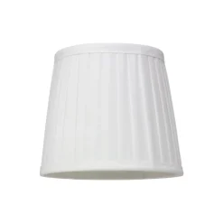 LAMPSKÄRM Plisserad Ringfäste 15/20cm Plissé Vit