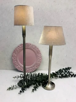 LAMPSKÄRM Sammet 16/14cm Grå