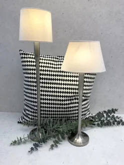 LAMPSKÄRM Sammet 16/14cm Vit