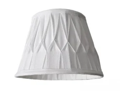 LAMPSKÄRM Veckad Klotfäste Vit 20cm