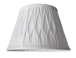 LAMPSKÄRM Veckad Ringfäste Vit 25cm