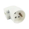 LAMPUTTAG för sladd, jordad 2-pol Vit
