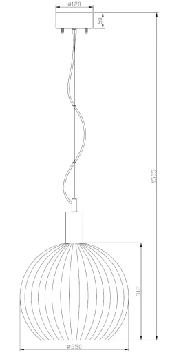 LAPPONIA Takpendel 35cm Vit/Trä
