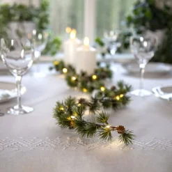 LARIX Girland Batteri 140cm 20LED Grön