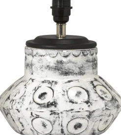 LARRY Lampfot 28cm Vit