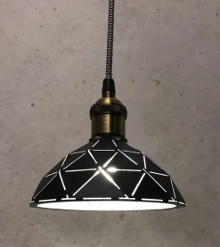 LASERSKUREN Fönsterlampa 15cm Svart/Vit