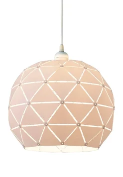 LATTICE Taklampa Rund 30cm Vit