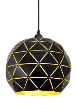 LATTICE Taklampa Rund 30cm Svart