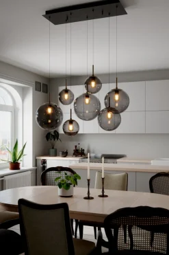 Laura Taklampa 7:a 86cm Svart/Rökgrå