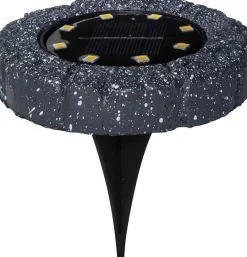 LAWNLIGHT Solcells-spotlight 2-Pack 11cm Grå