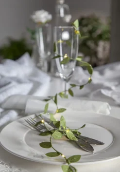 LEAF Batterislinga 10LED 95cm Grön