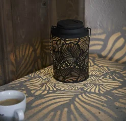 LEAFY Solcellslykta 17cm Svart