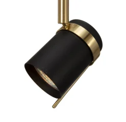 LIBRA Golvlampa 155cm Svart/Borstad mässing